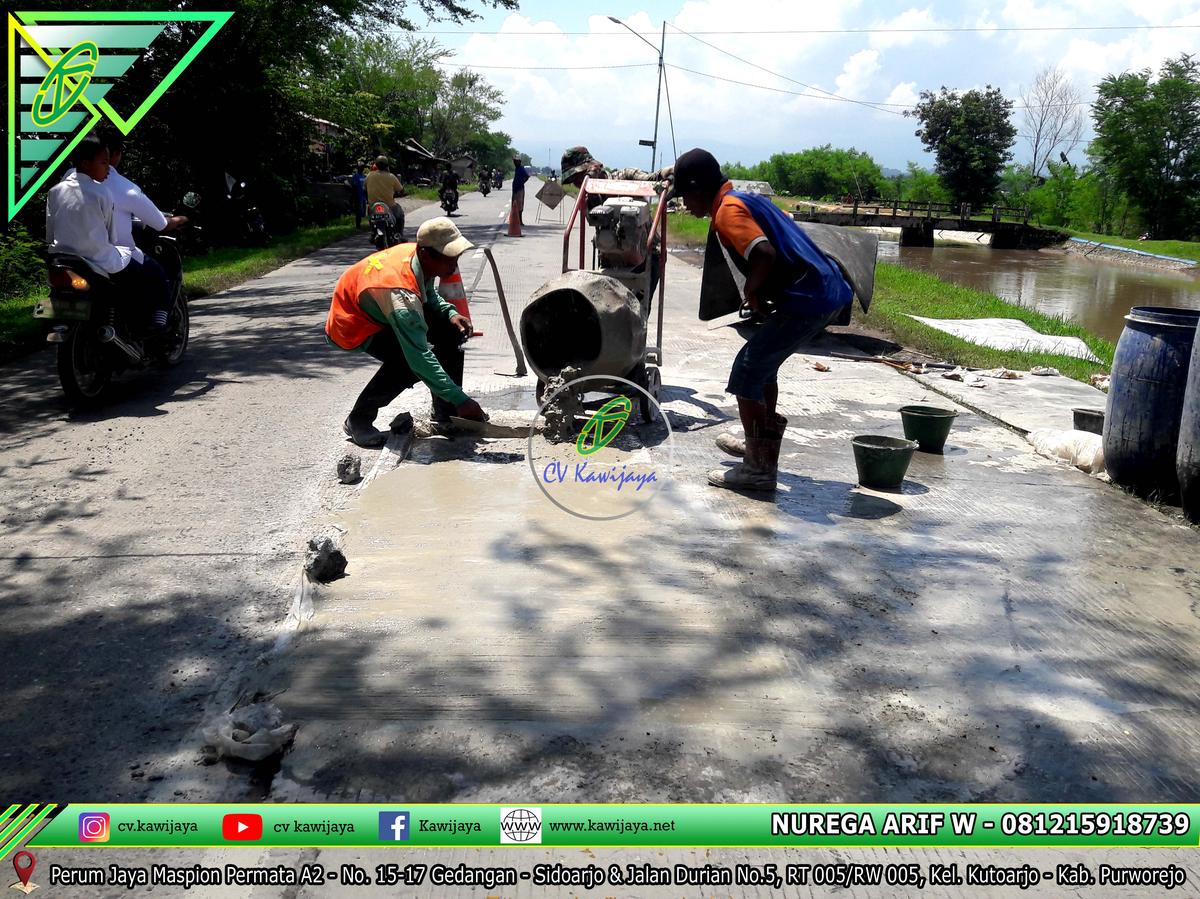Patching Beton Mutu Tinggi Jalan Brebes - Jawa Tengah