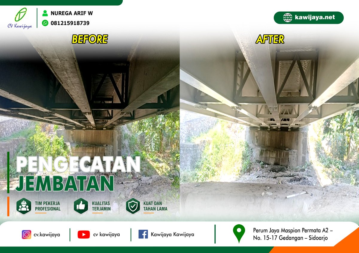 Pengecatan Jembatan Kepel - Rembang