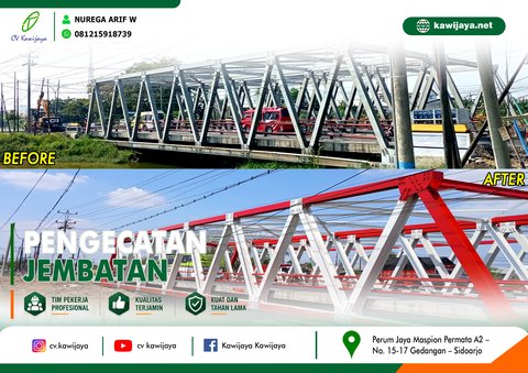Pengecatan Jembatan Babon - Demak