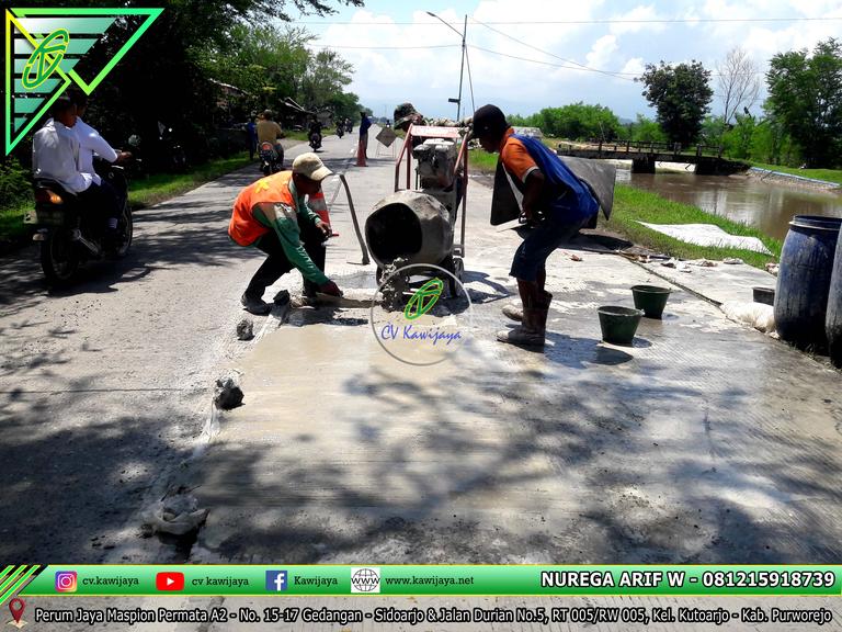 Patching Beton Mutu Tinggi Jalan Brebes - Jawa Tengah
