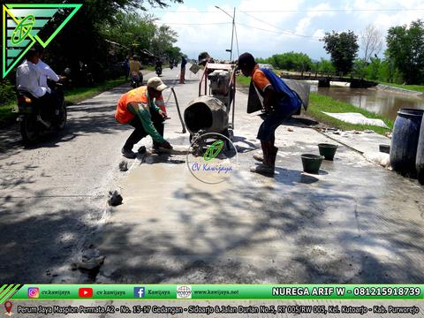 Patching Beton Mutu Tinggi Jalan Brebes - Jawa Tengah
