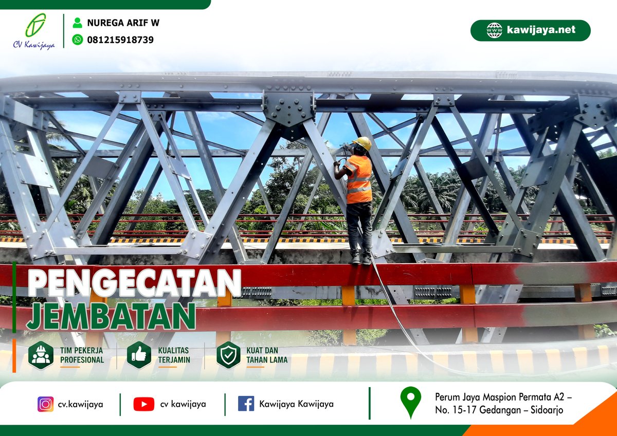 Pengecatan Jembatan Terusan - Bengkulu