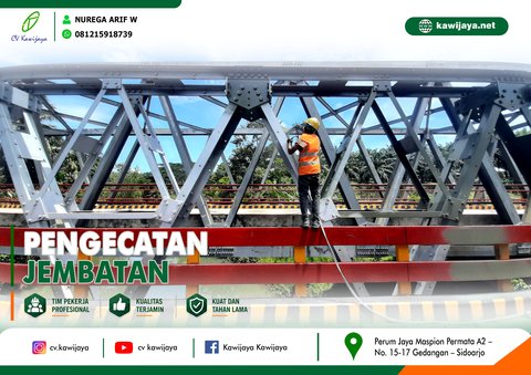 Pengecatan Jembatan Terusan - Bengkulu