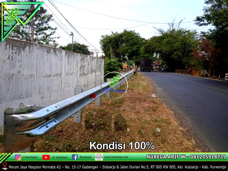 Guardrail Jembatan Kebebekan - Kebumen