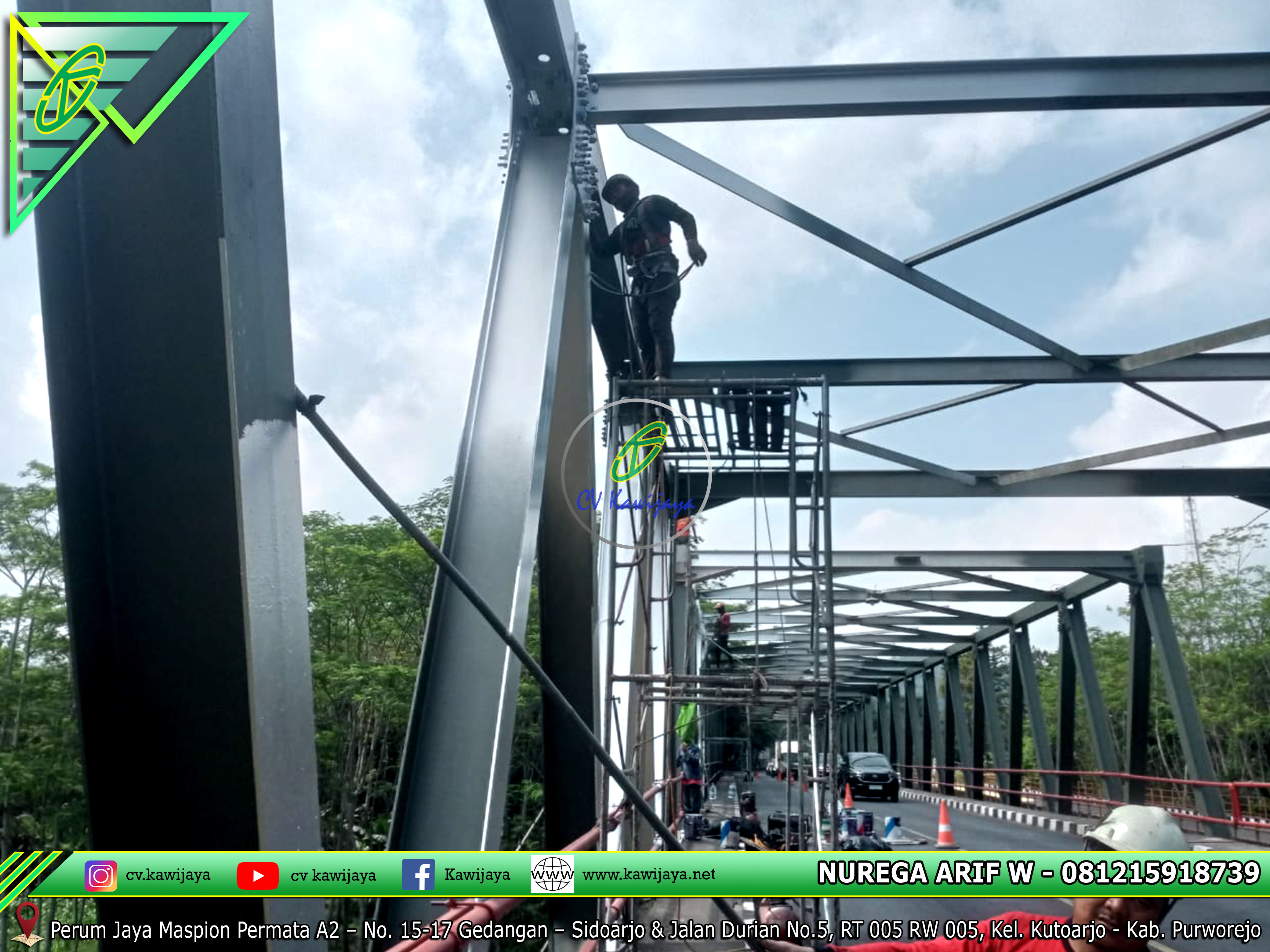 Pengecatan Jembatan Bogowonto, Purworejo - Jateng