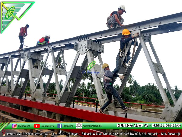 Pengencangan Baut Jembatan Lemau - Bengkulu