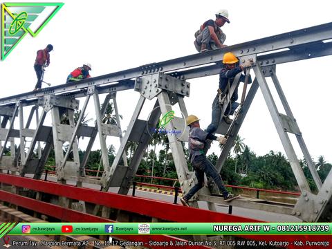 Pengencangan Baut Jembatan Lemau - Bengkulu.