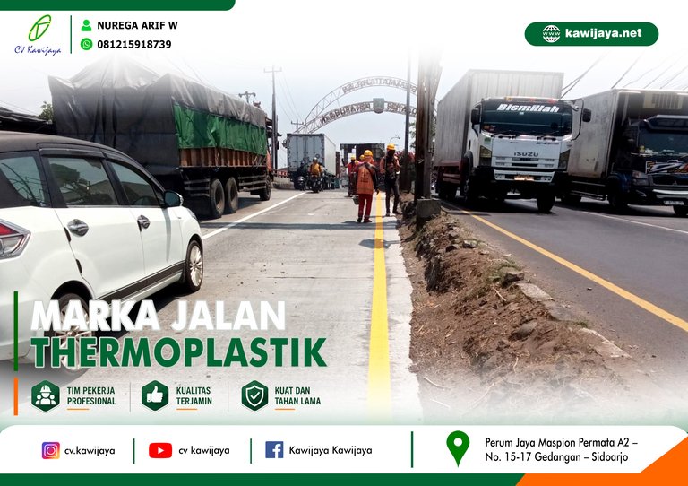 Marka Jalan Jembatan Widuri A - Batang