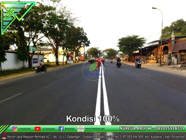 Marka Jalan Kecamatan Margorejo - Pati