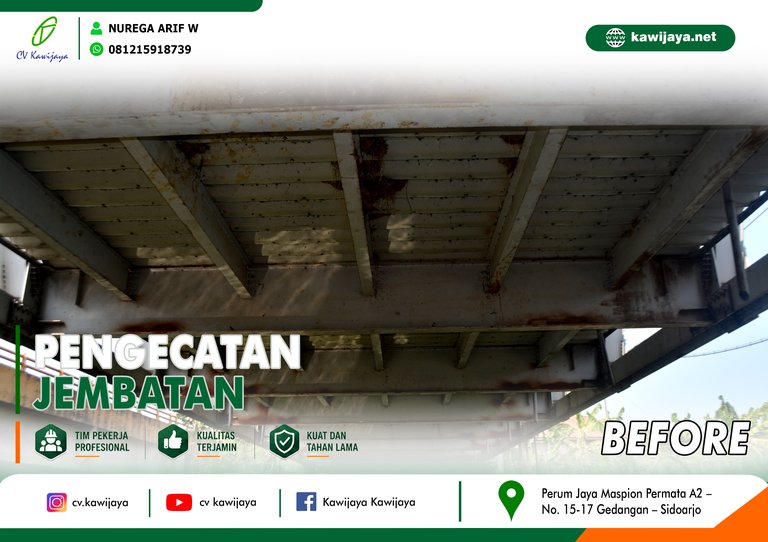 Pengecatan Jembatan Cilet - Indramayu