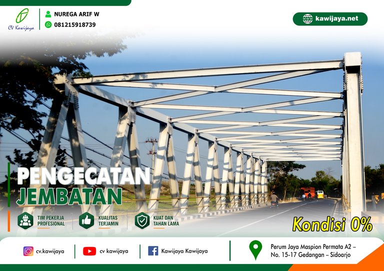 Pengecatan Jembatan Betokan Indramayu
