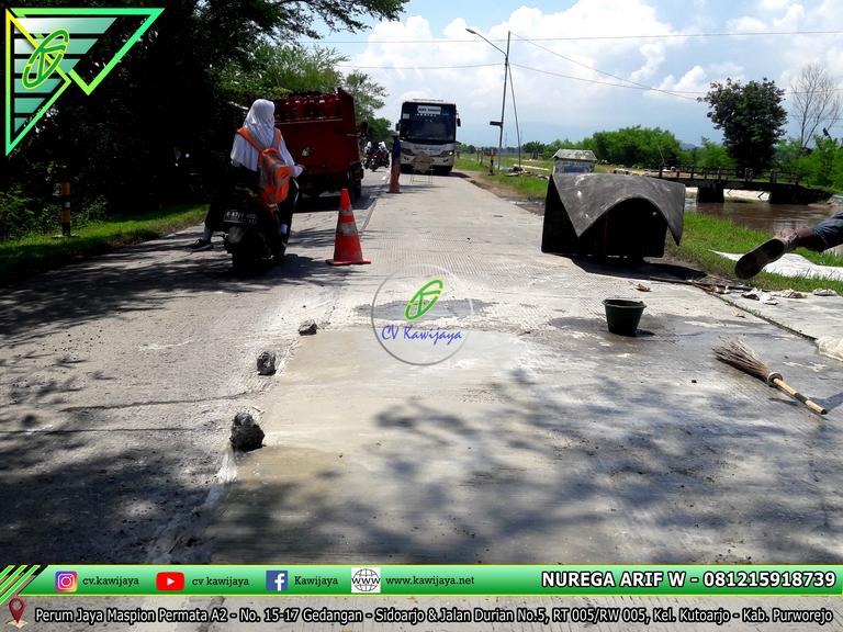 Patching Beton Mutu Tinggi Jalan Brebes - Jawa Tengah