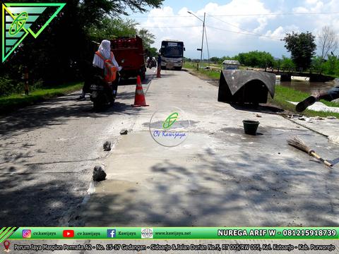 Patching Beton Mutu Tinggi Jalan Brebes - Jawa Tengah