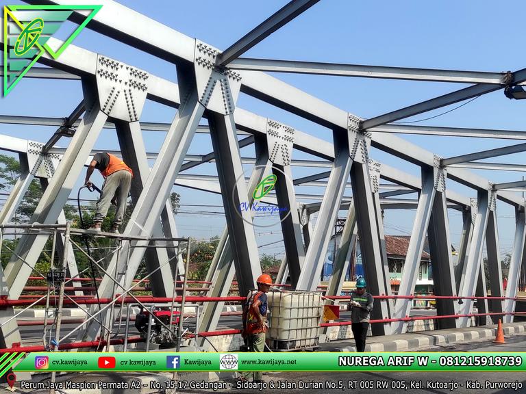 Pengecatan Jembatan Luk Ulo - Kebumen