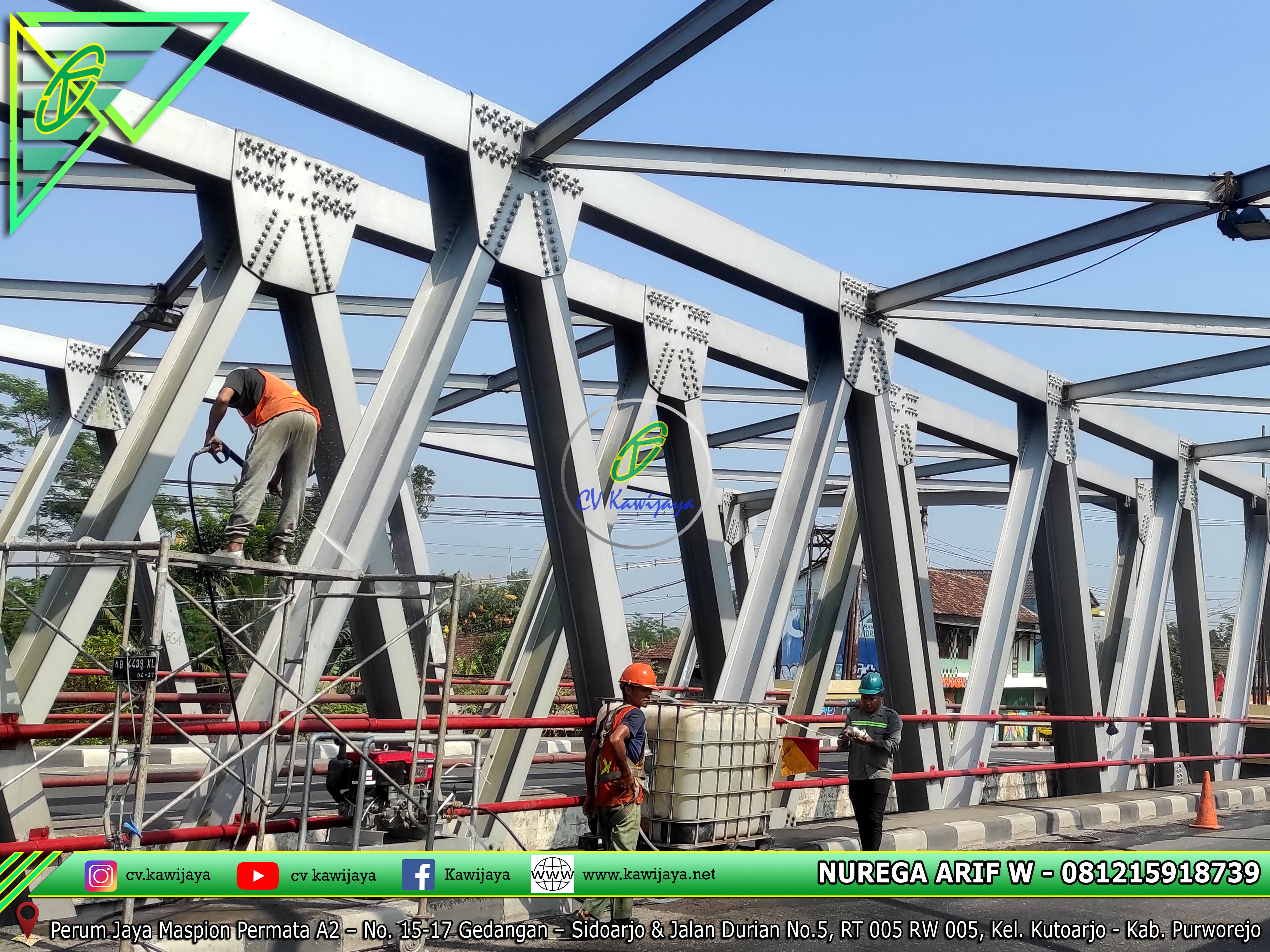 Pengecatan Jembatan Luk Ulo, Kebumen - Jateng