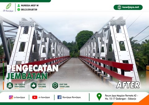 Pengecatan Jembatan Pino - Bengkulu