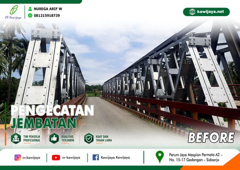 Pengecatan Jembatan Terusan - Bengkulu