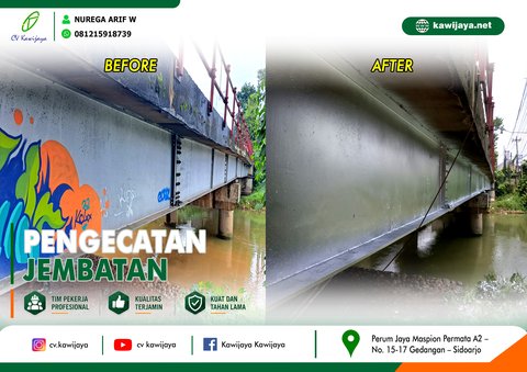 Pengecatan Jembatan Banger B - Batang