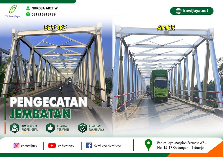 Pengecatan Jembatan Comal - Batang