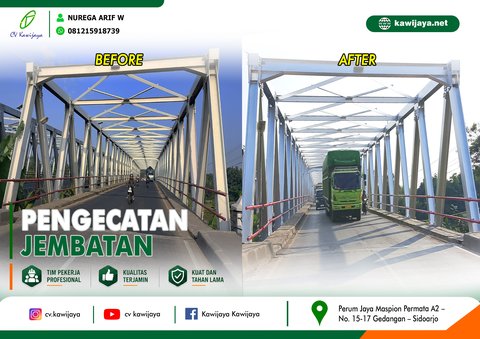 Pengecatan Jembatan Comal - Batang