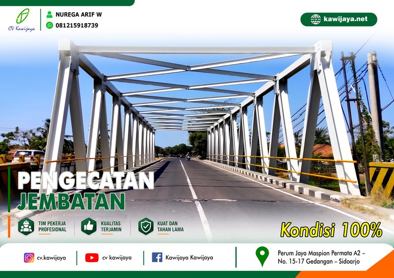 Pengecatan Jembatan Betokan Indramayu