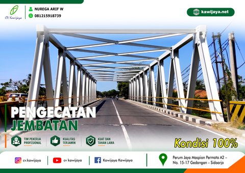 Pengecatan Jembatan Betokan - Indramayu
