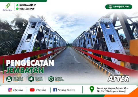 Pengecatan Jembatan Terusan - Bengkulu