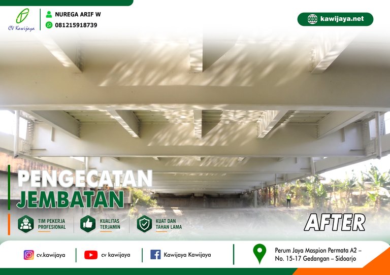Pengecatan Jembatan Cilet - Indramayu