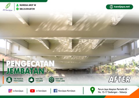 Pengecatan Jembatan Cilet - Indramayu