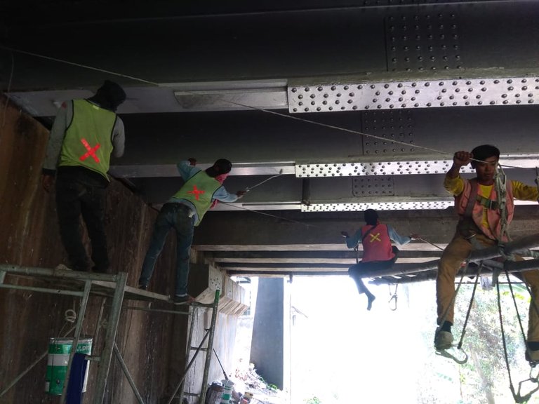 Pengecatan Jembatan Cempoko - Pekalongan