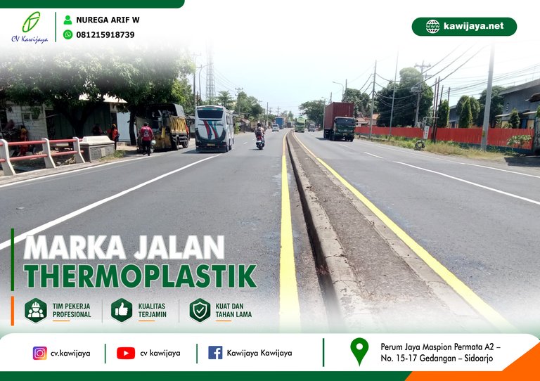 Marka Jalan Jembatan Siwalan - Batang
