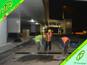 Pemasangan Expansion Joint Asphaltic Plug Di Proyek Waskita Bandara A. Yani Semarang