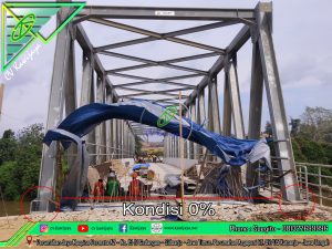 Jacking Up Jembatan Rangka - Kalimantan Selatan