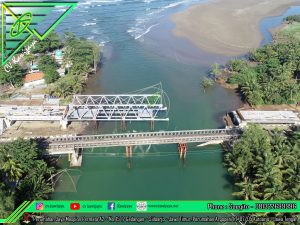 Erection Jembatan Rangka Baja Tipe A-80 di Cipatujah-Tasikmalaya